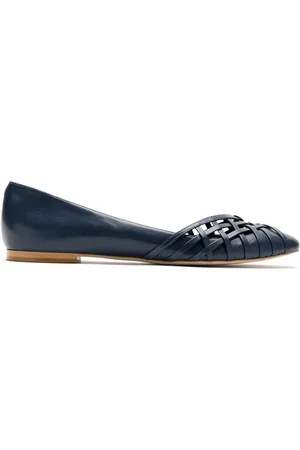 Sarah Chofakian Victoria leather flat ballerinas