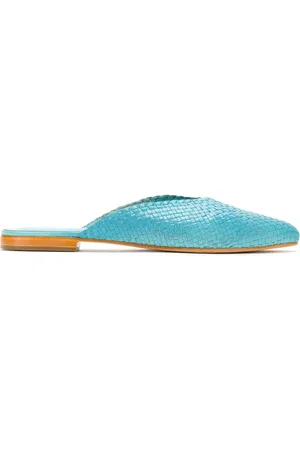 Sarah Chofakian Braided leather mules