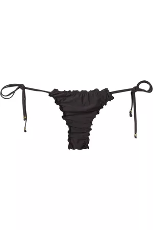 AMIR SLAMA Frilled bikini bottoms - Black