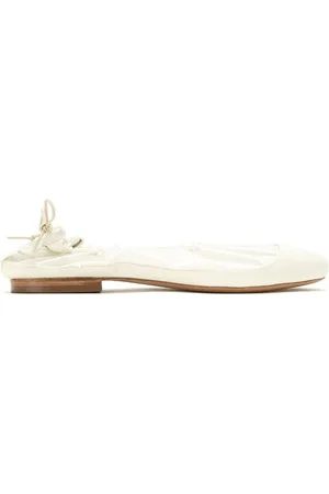 Studio Chofakian Leather elasticated ballerinas
