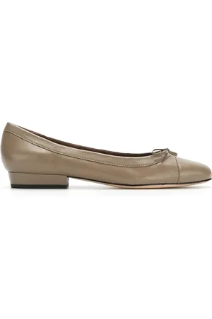 Sarah Chofakian Martina leather ballerina shoes