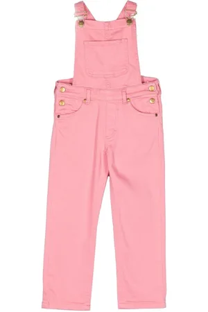 Mini Rodini Logo-embroidered dungarees