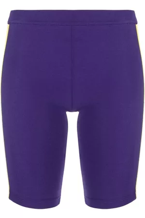 Dsquared2 High-waist logo-tape shorts - Purple