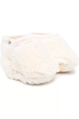 BONPOINT Faux-shearling booties - Neutrals