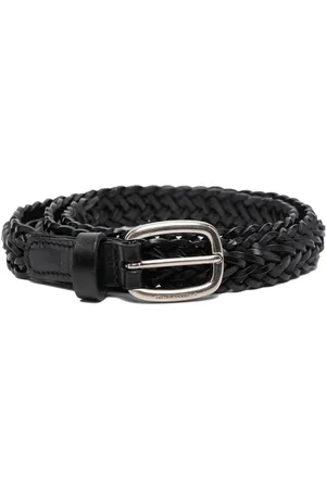 Golden Goose Houston woven leather belt