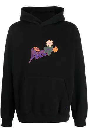PUMA Floral-print pullover hoodie