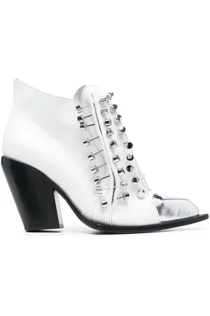 HARDOT Studded leather ankle boots