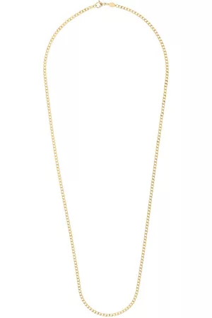 Nialaya Men Necklaces - Cuban 3mm chain necklace - Gold