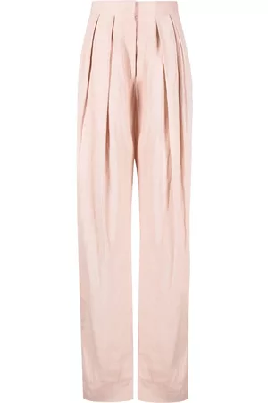 Stella McCartney High-waisted pleated trousers - Pink