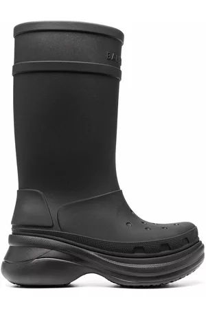 Balenciaga X Crocs chunky rain boots - Black