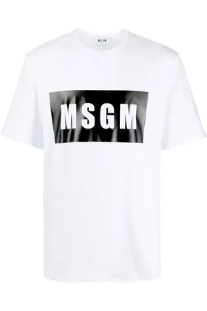 Msgm Logo-print cotton T-shirt