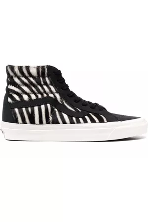 Vans Men Sneakers - SK8-HI 38 zebra-print sneakers - Black