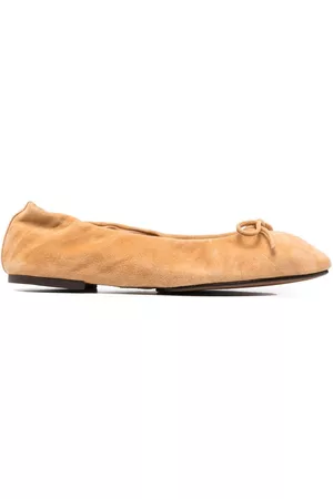 Ralph Lauren Bow-detail ballerina shoes - Neutrals