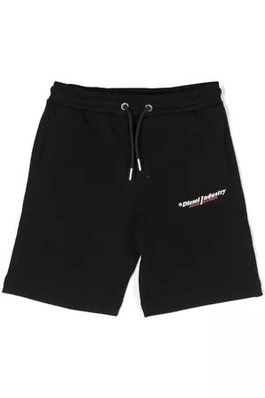 Diesel Tracksuits - Logo-print jogger shorts - Black