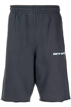 OFF-WHITE Arrows logo-print shorts - Grey