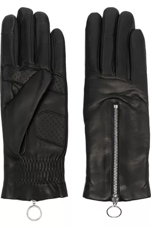 AGNELLE Women Gloves - New Jane zipped-up gloves - Black