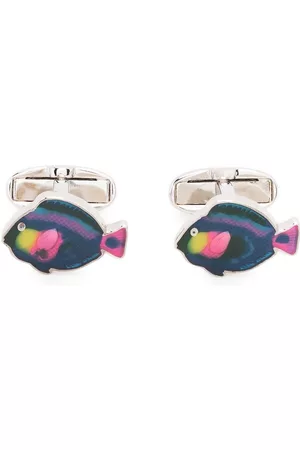 Paul Smith Men Cufflinks - Fish-shaped cufflinks - Silver