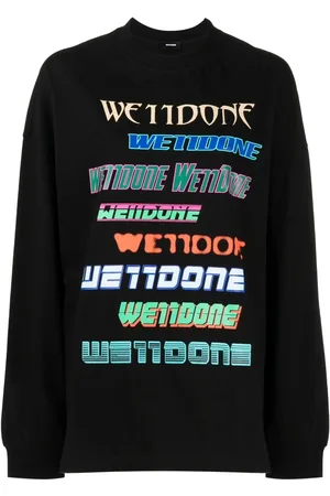 We11 Done Multi-logo cotton sweatshirt