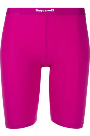 Dsquared2 Women Shorts - Logo-print elasticated-waist shorts - Pink