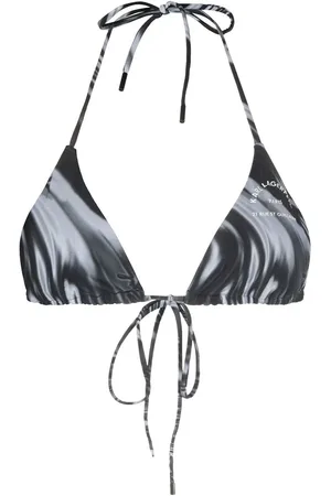 Karl Lagerfeld Rue St-Guillaume wraparound bikini top