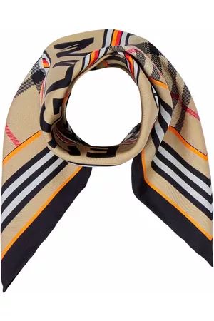 Burberry Scarves - Montage print square scarf - Neutrals