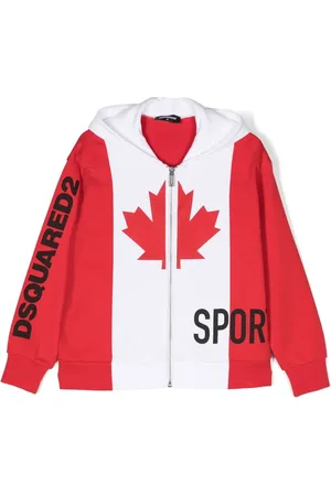 Dsquared2 Logo-print zip-up hoodie