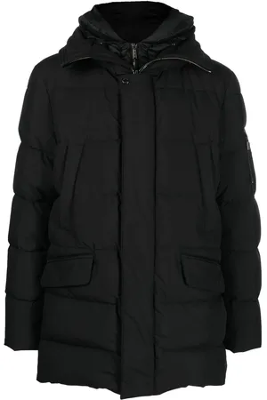 MOORER Hooded padded coat