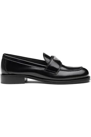 Prada Ballerina 35 36 schwarz Lack Leder popular Schleife Loafer Flats Schuhe Mokassins Shoes Top