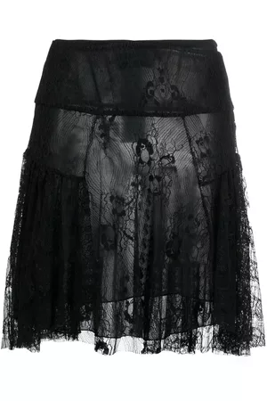 Dsquared2 Lace-panel miniskirt - Black