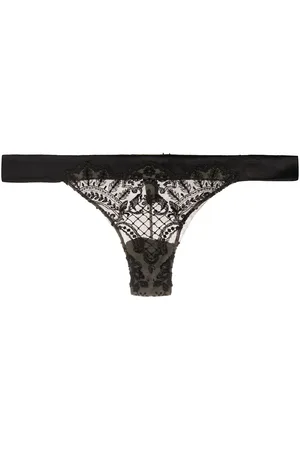 I.D. Sarrieri Christmas embroidered thong
