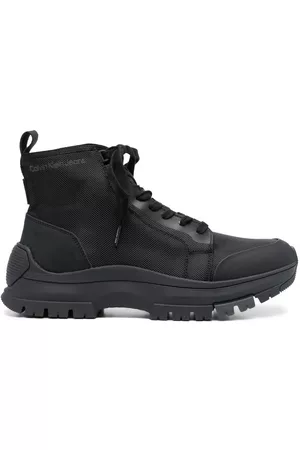 Calvin Klein Logo-print hiking boots - Black