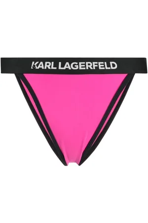 Karl Lagerfeld Logo-waistband bikini bottoms