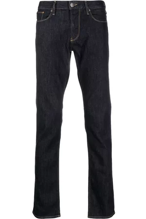 Emporio Armani Mid-rise slim-fit jeans - Blue