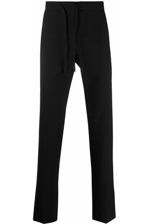 Maison Margiela Drawstring waist straight-leg trousers - Black