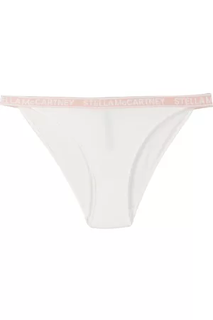 Stella McCartney Jacquard logo bikini bottoms - White
