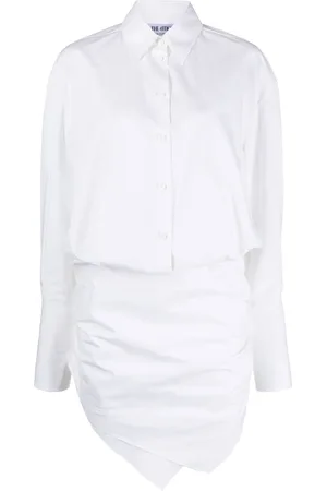 The Attico Ruched-front shirtdress