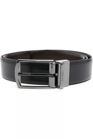 Calvin Klein Buckled leather belt - Black