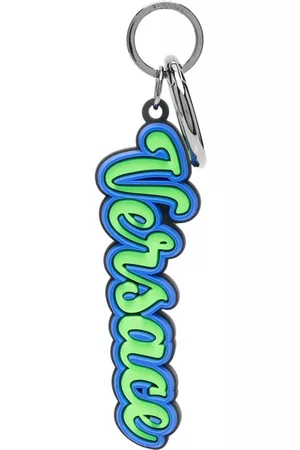 VERSACE Logo key ring - Green