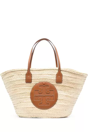 Tory Burch Women Beach Bags - Ella woven beach bag - Neutrals