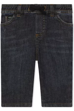 Dolce & Gabbana Straight Jeans - Drawstring-waist straight jeans - Blue