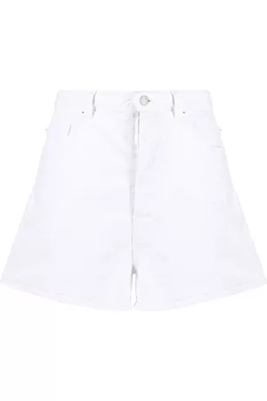 Dsquared2 Women Shorts - White Bull denim shorts