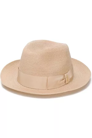 Borsalino Woven hemp sun hat - Neutrals
