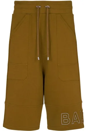 Balmain Logo-print organic-cotton shorts