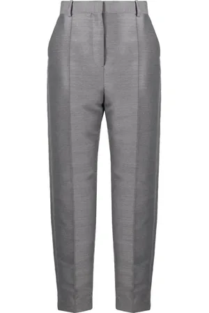Totême Cropped pintuck trousers