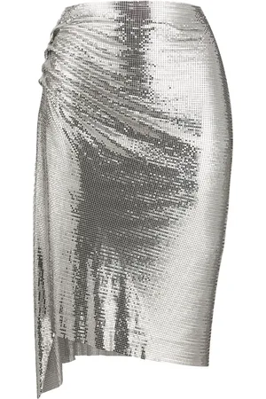 Paco rabanne Chainmail ruched skirt