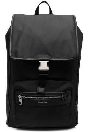 Calvin Klein Logo-lettering backpack - Black