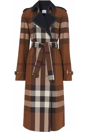 Burberry Women Trench Coats - Vintage Check trench coat - Brown