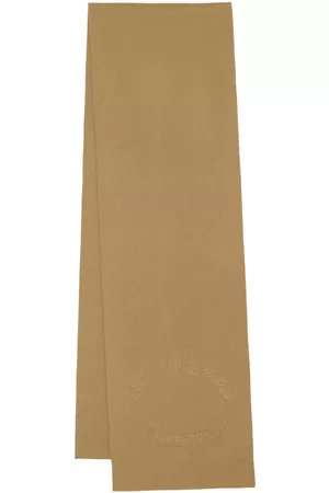 Burberry Oak Leaf Crest-embroidered scarf - Brown