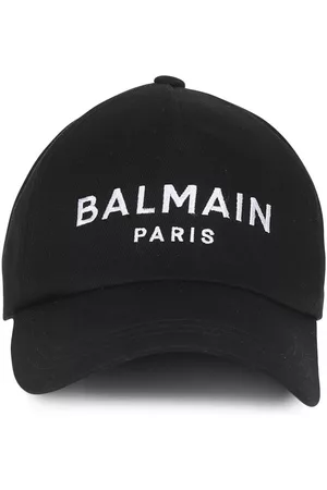 Balmain Logo-embroidered baseball cap - Black