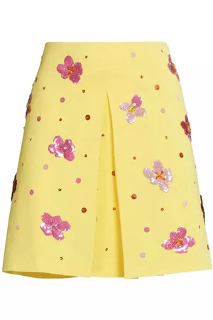 Marni Sequin-embellished mini skirt - Yellow